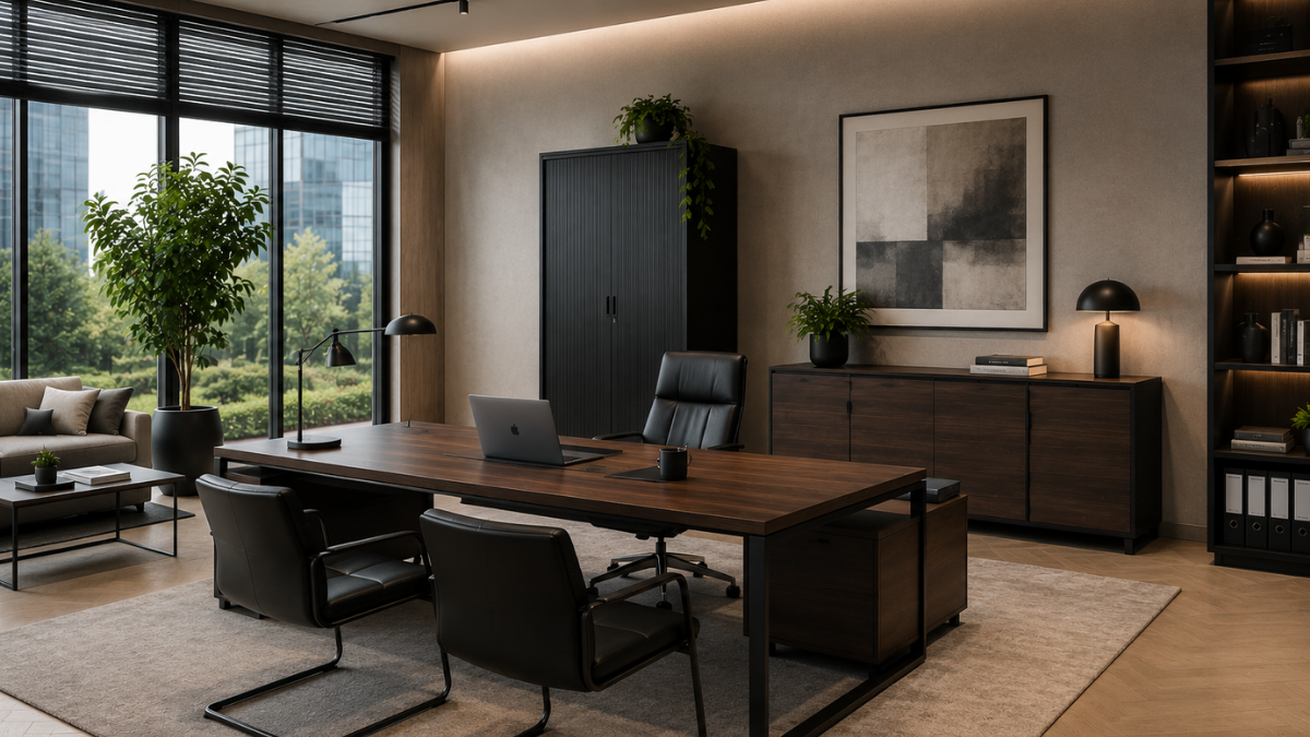 efficiënte en luxe kantoorinrichting