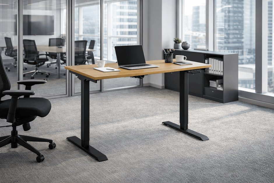 Moderne werkplek in kantoor