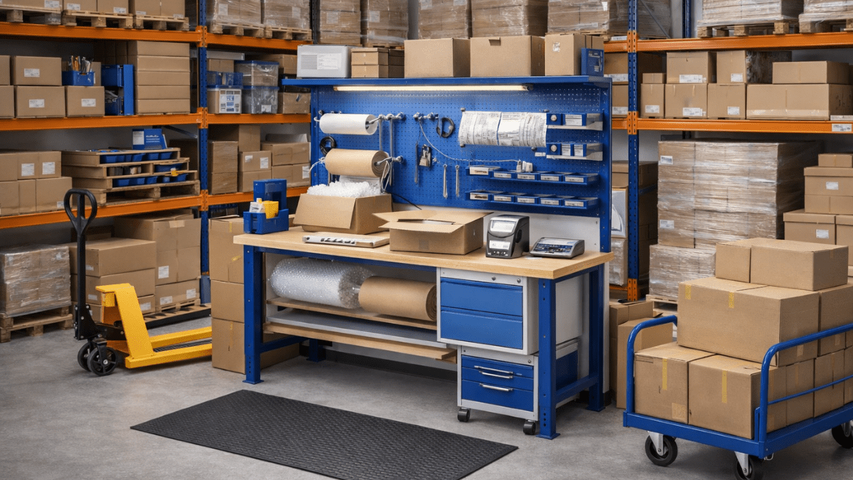 Werkplaats-magazijn inrichting