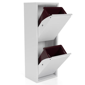 Moderne witte afvalbak Buck