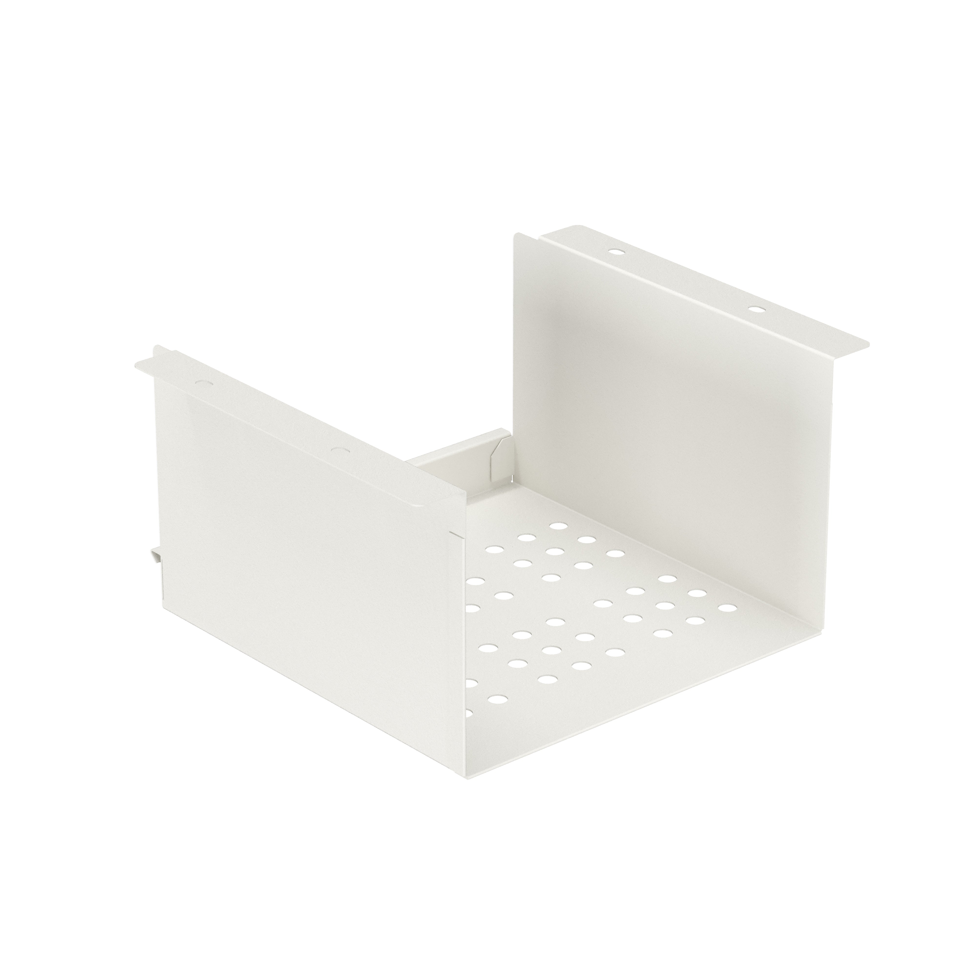 Wit schoenrooster voor zitbank 30 cm