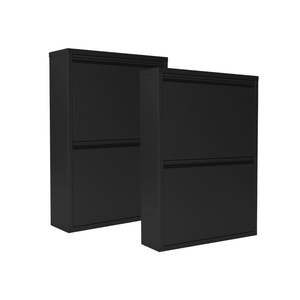 Set van 2 Bodi schoenenkasten zwart