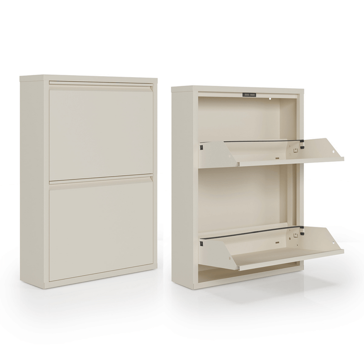 Schoenenkast Bodi Soft Beige 2-vaks van Ceha Europe