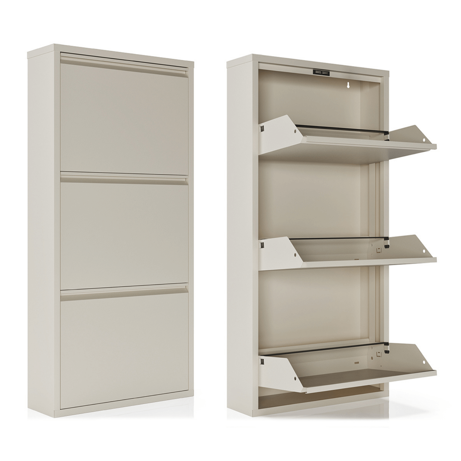 Schoenenkast Bodi 3-vaks Soft Beige Ceha Europe