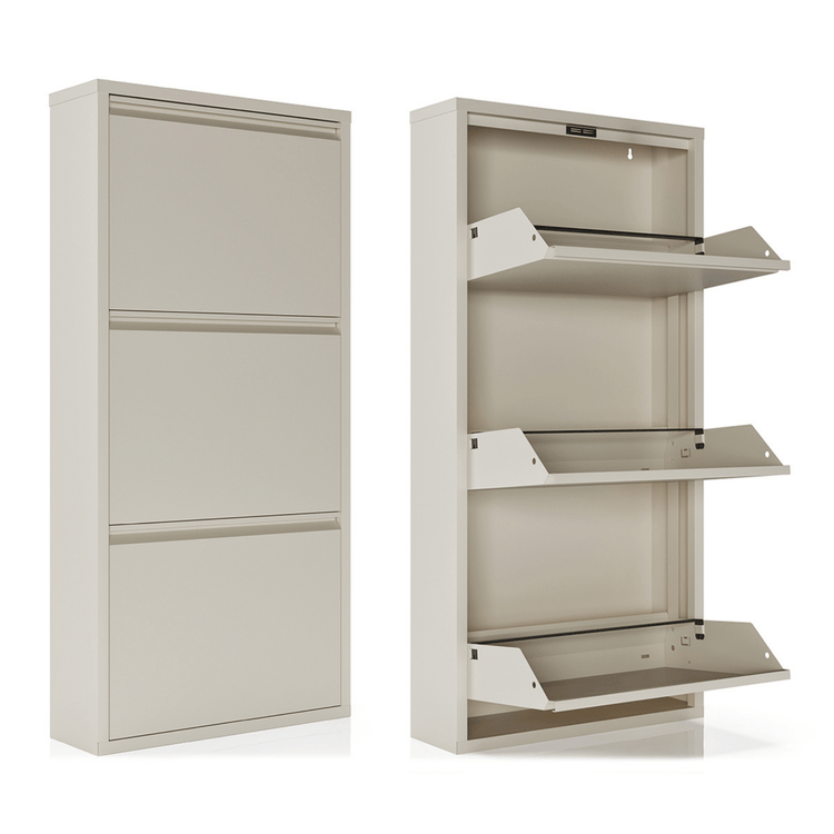 Schoenenkast Bodi 3-vaks Soft Beige Ceha Europe