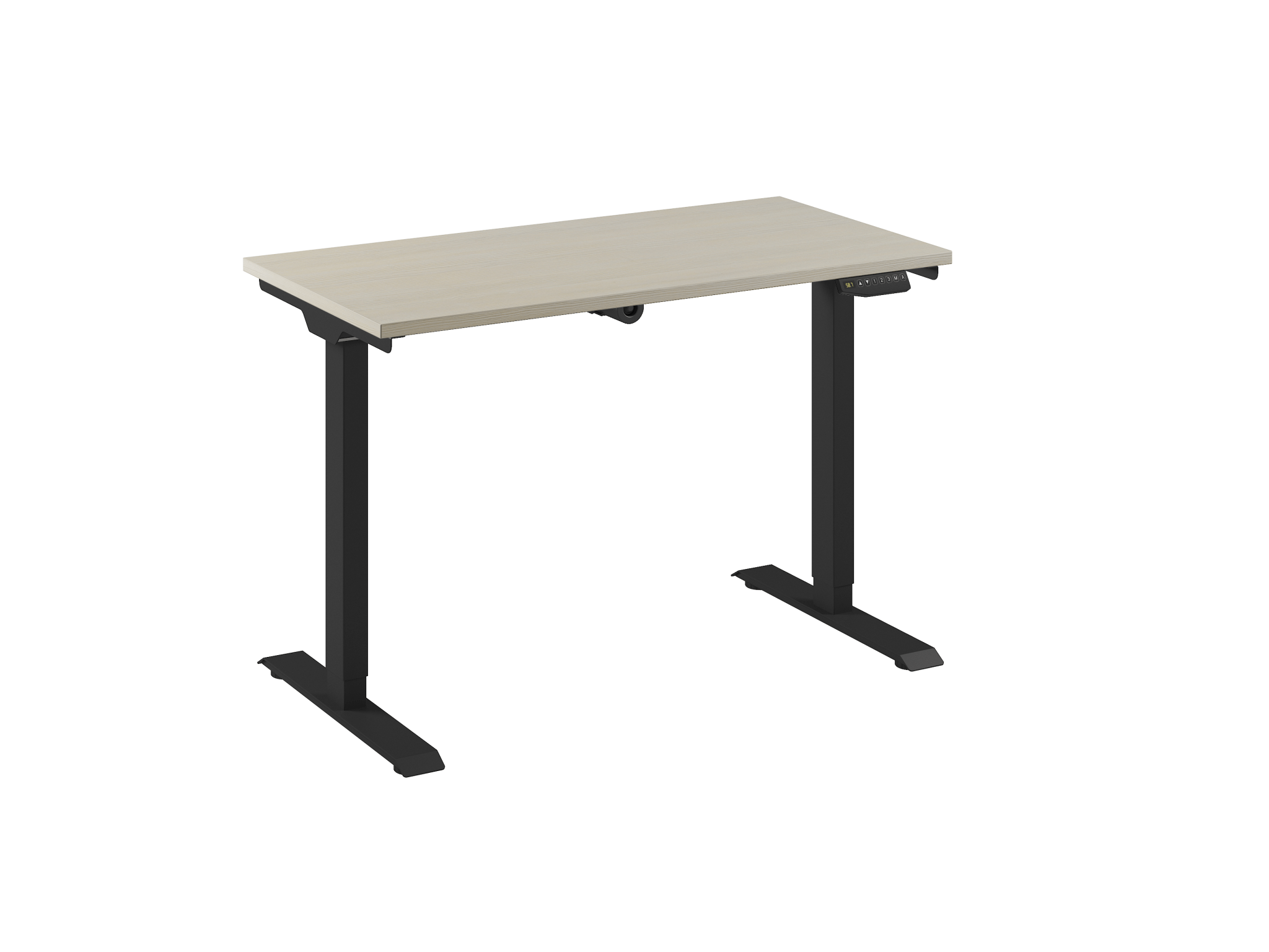 Bureau Adjust 1 Plus QA 120x60 Zwart/Ahorn Ceha Europe