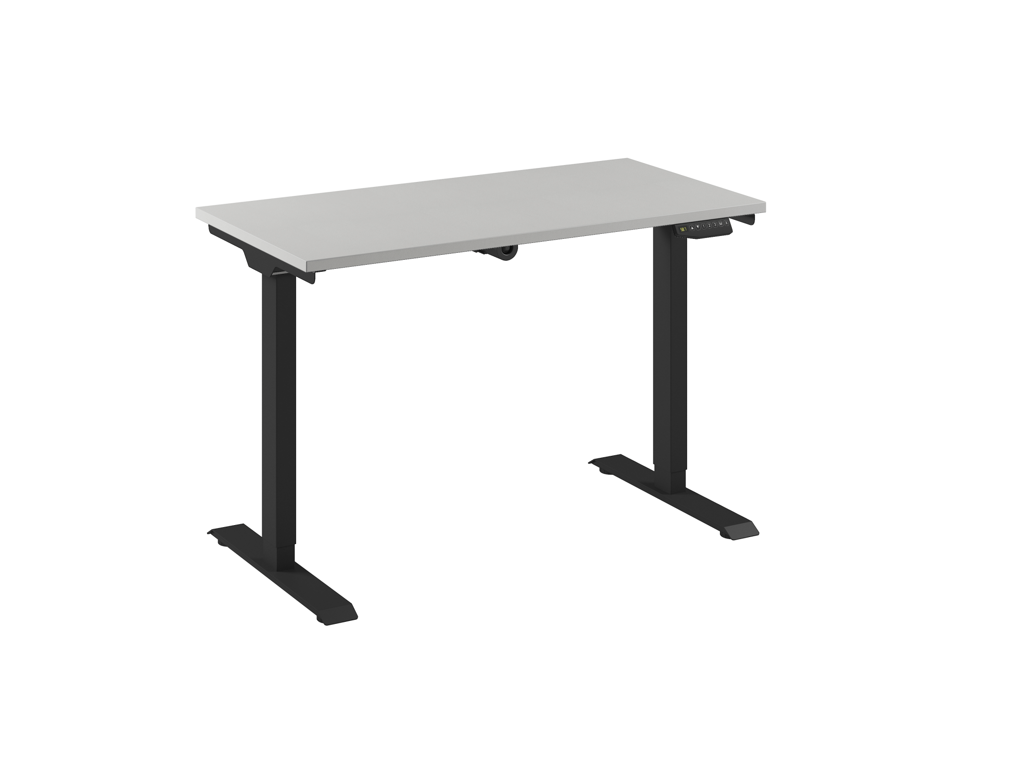 In hoogte verstelbaar bureau van Ceha Europe in neutraal en modern design