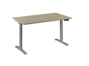 Ceha Europe bureau 140x80 met eiken wit blad en aluminium onderstel