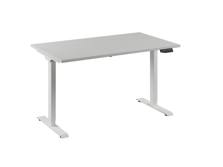 Ergonomisch sta/zit-bureau van Ceha Europe in volledig wit