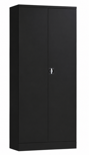 Zwarte BDM draaideurkast 195x90