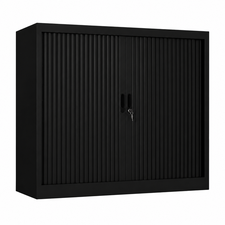 Zwarte CHS roldeurkast 105x120 cm