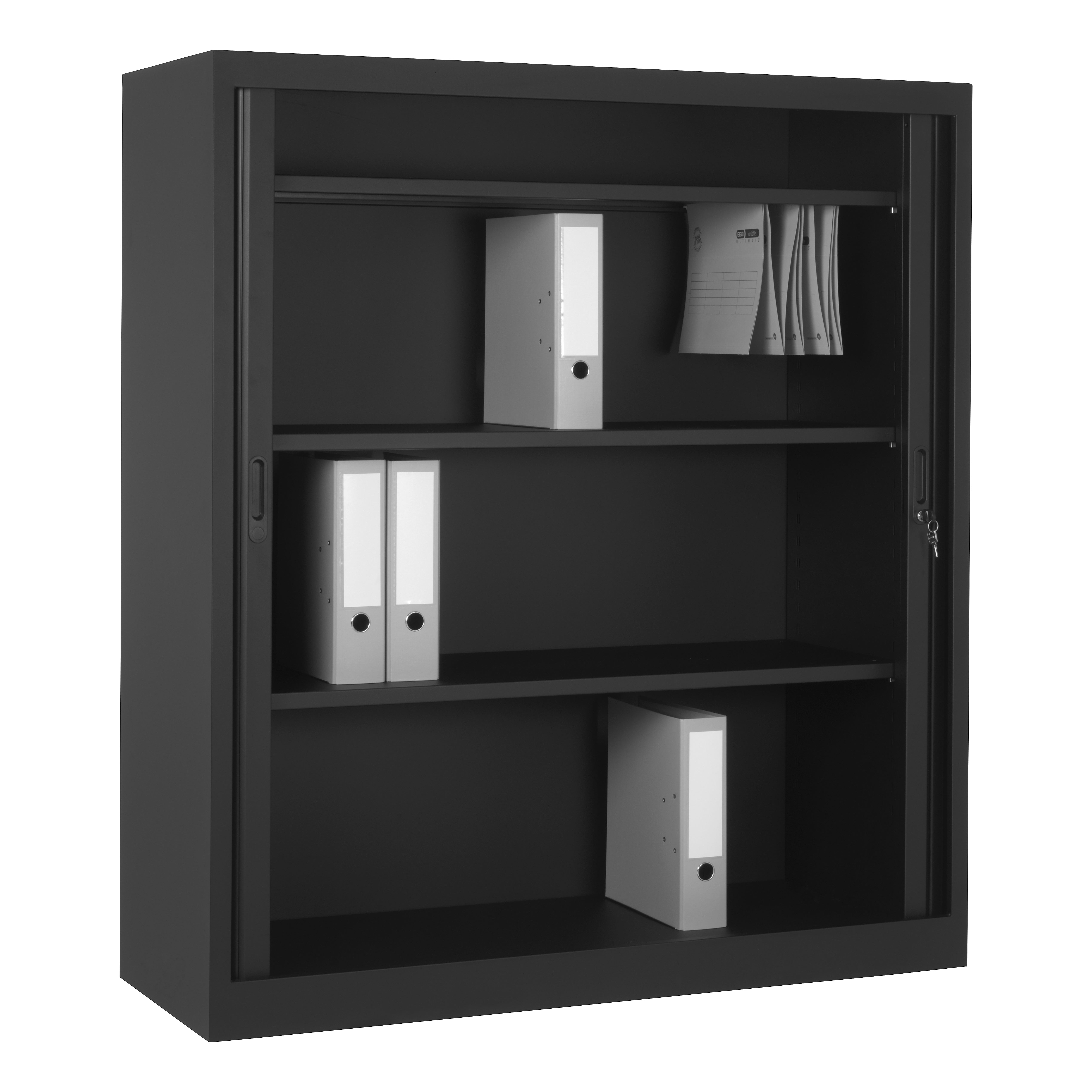 Open roldeurkast CHS 135x120 zwart