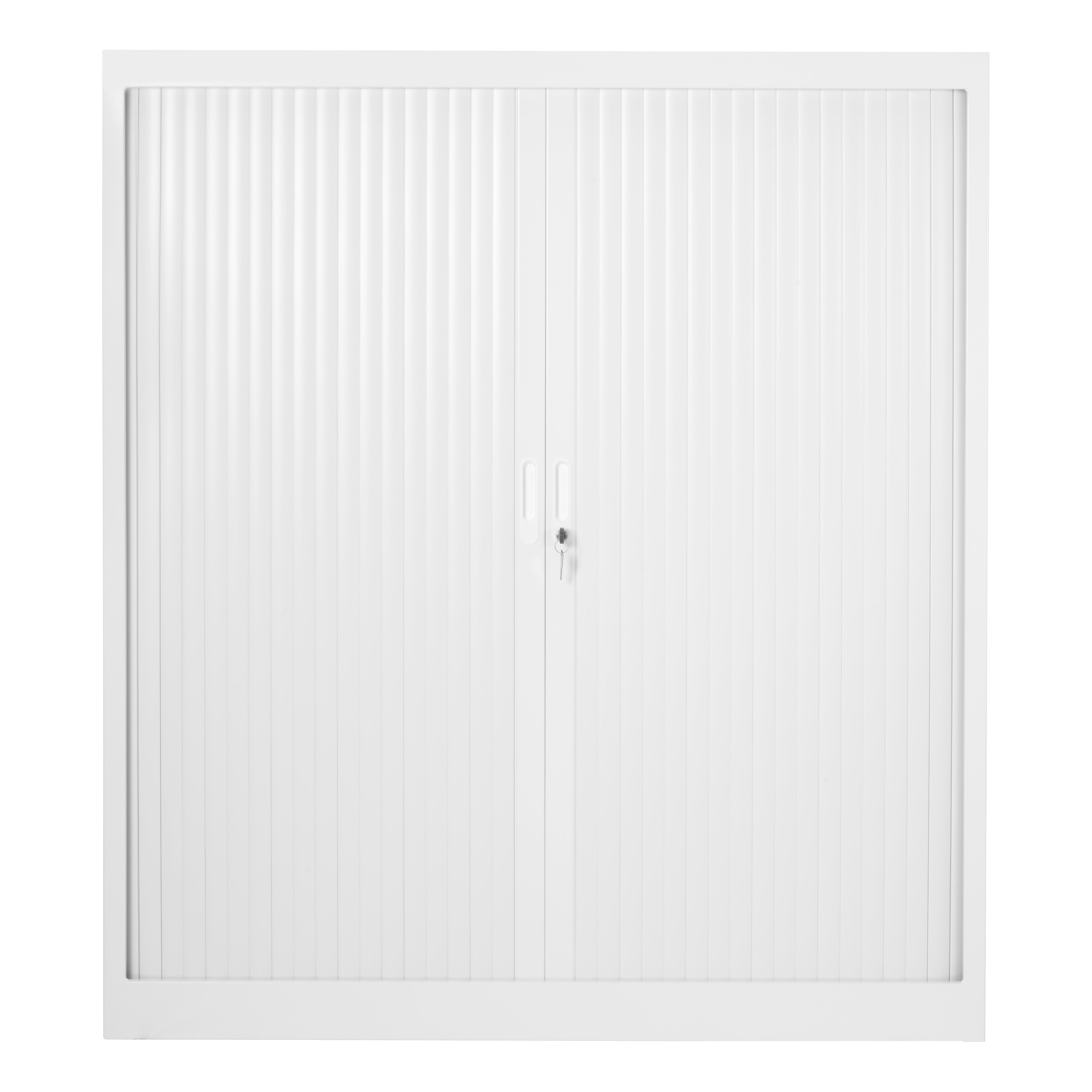 Vooraanzicht roldeurkast CHS 135x120 wit