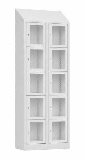 Locker CKT met acrylglas 2.10 grijs