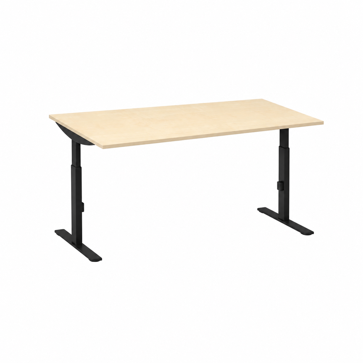 Click-t bureau 120x60 zwart/ahorn