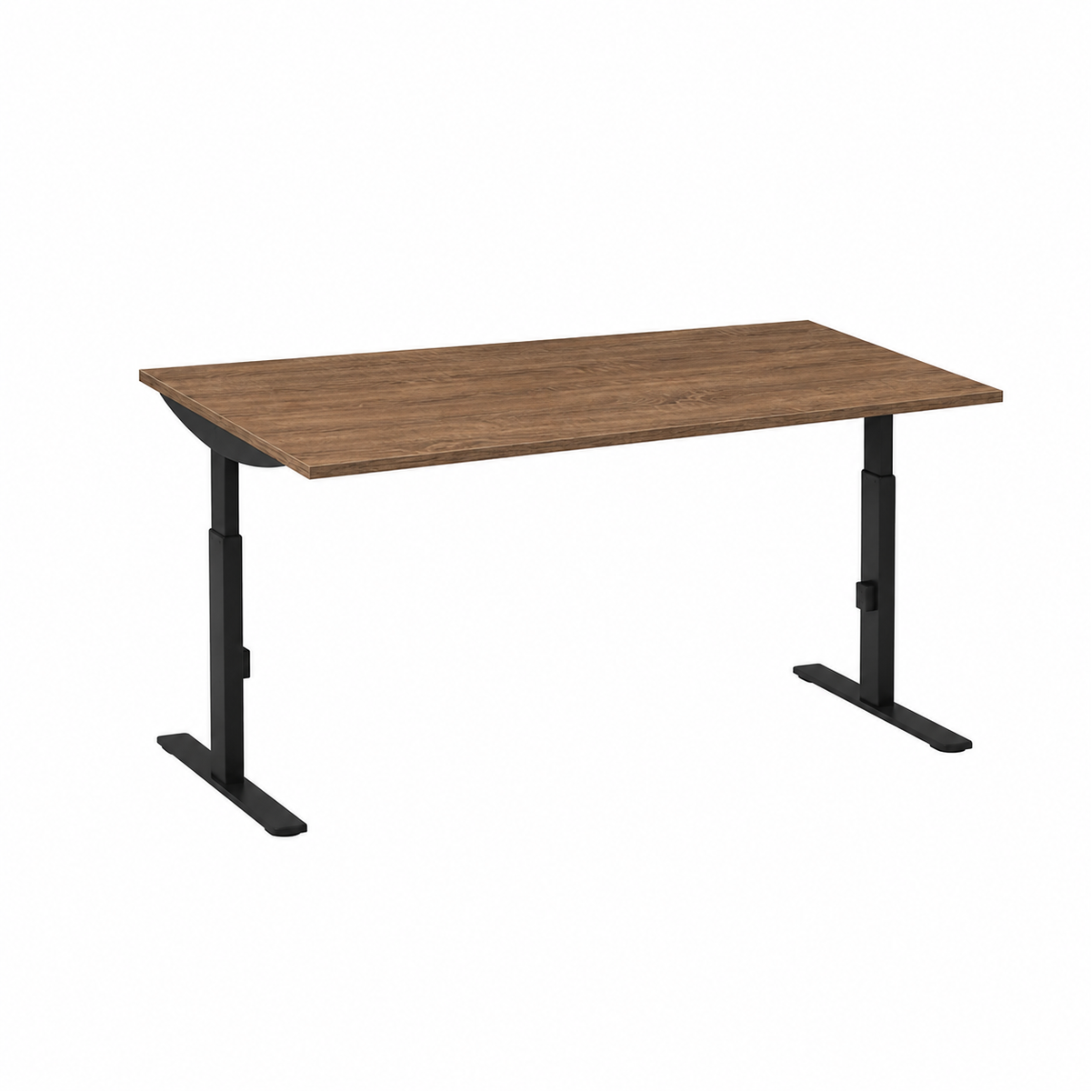 Click-t bureau 120x60 zwart/eiken tabak