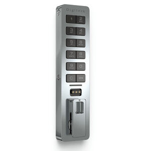 Elektronisch Digilock slot Versa Advanced Key verticaal in nikkel uitvoering