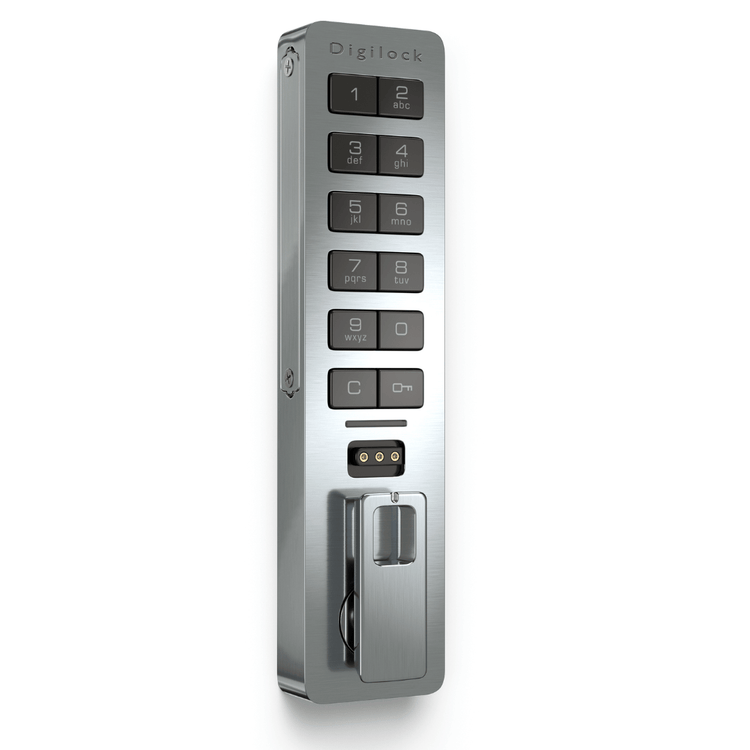 Elektronisch Digilock slot Versa Advanced Key verticaal in nikkel uitvoering