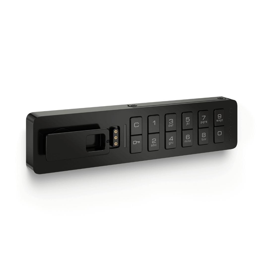 Zwart Digilock slot horizontaal
