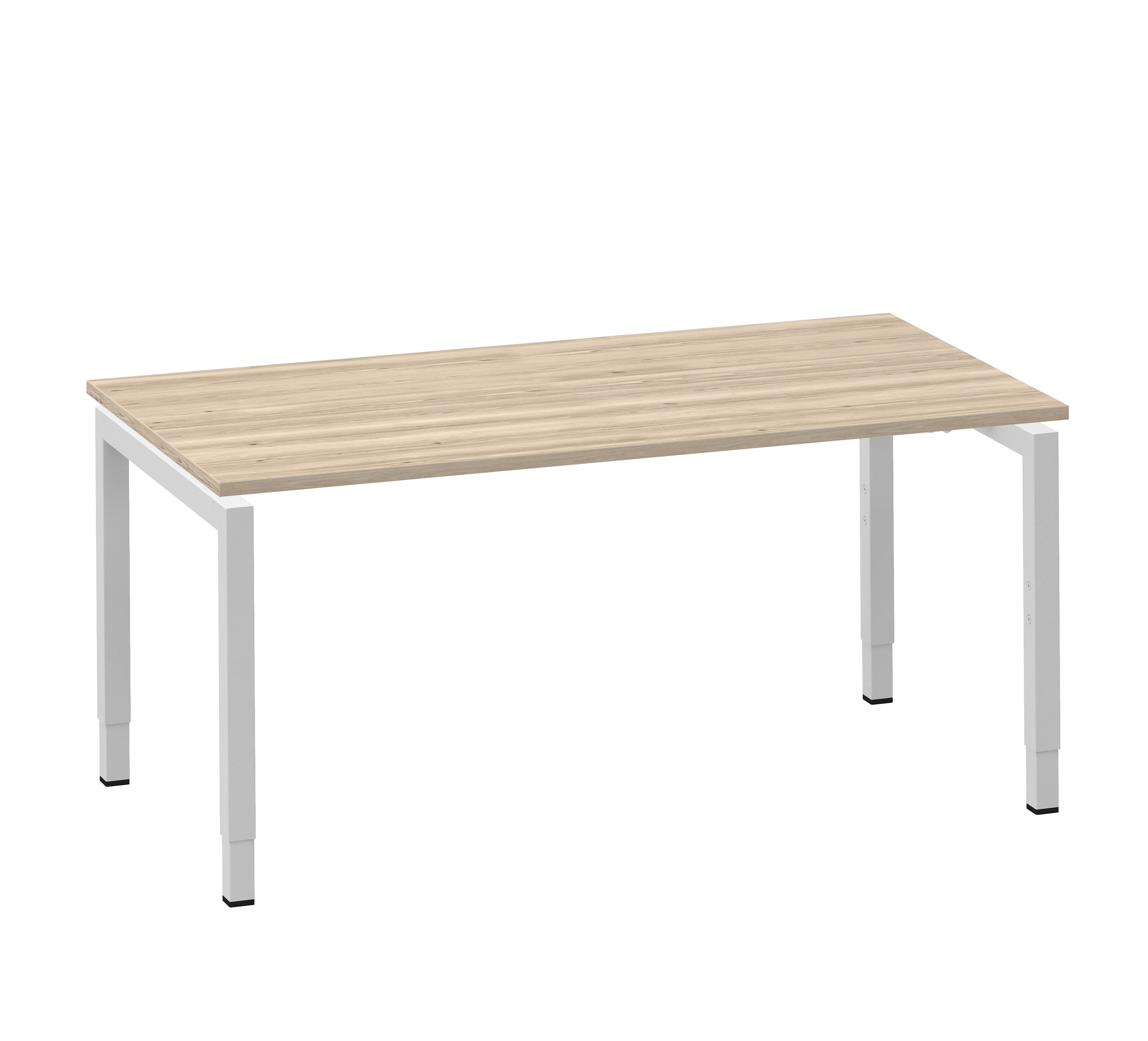 Bureau Easy 4 160x80 wit/eiken wit