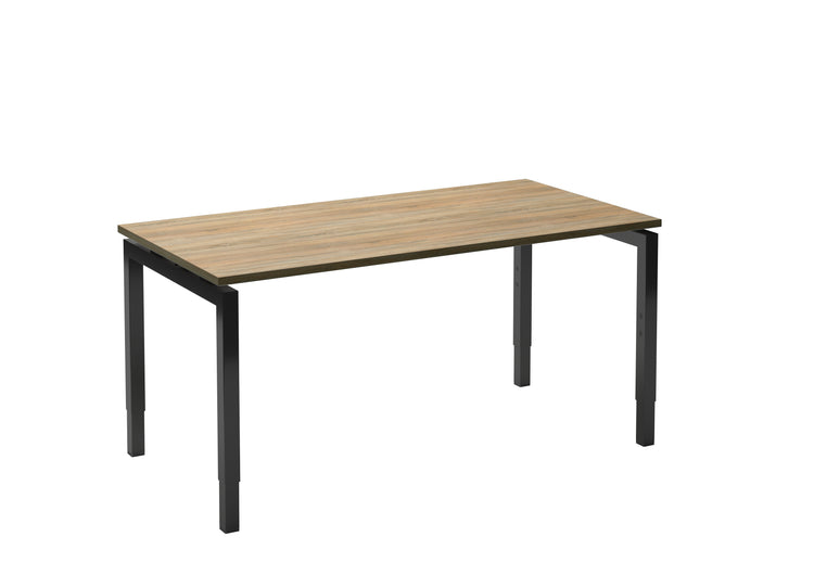 Easy 4 bureau van 200×100 cm met robson blad en zwarte poten