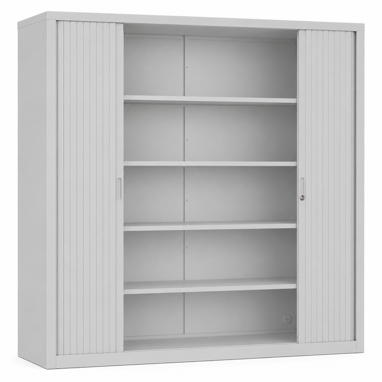 Roldeurkast JCHSD grijs 195x180 met legborden