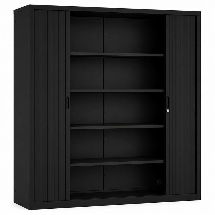 Zwarte JCHSD roldeurkast 195x180
