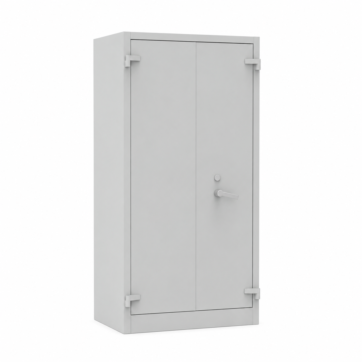 Grijze brandwerende kast 195x95 cm