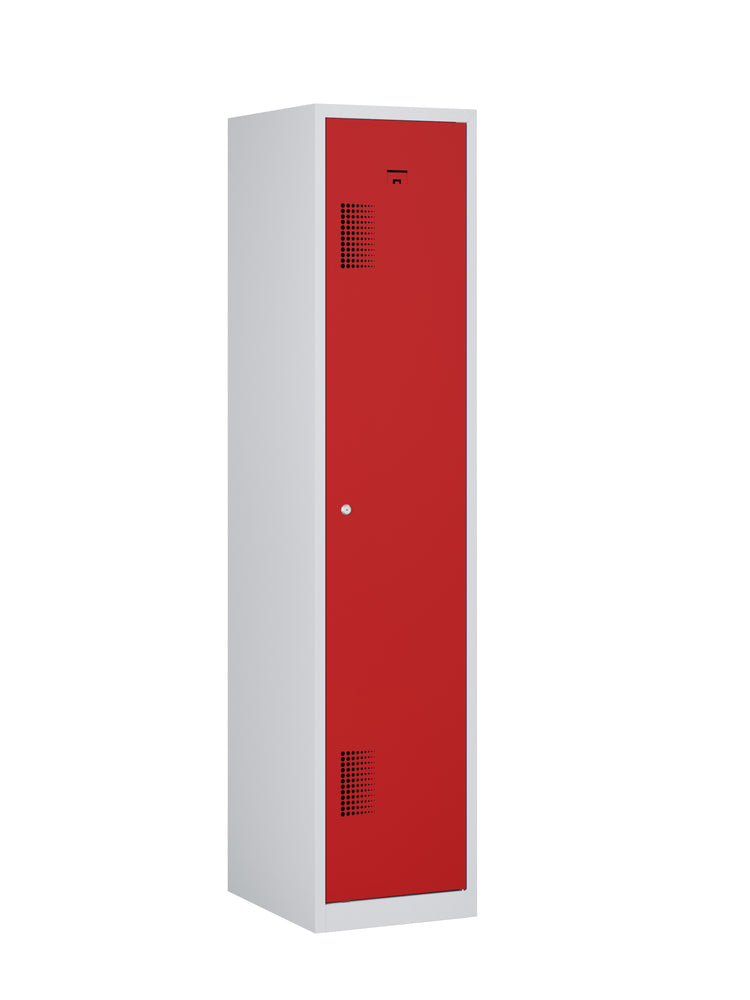 NHTD 180-1.1 garderobekast grijs/rood
