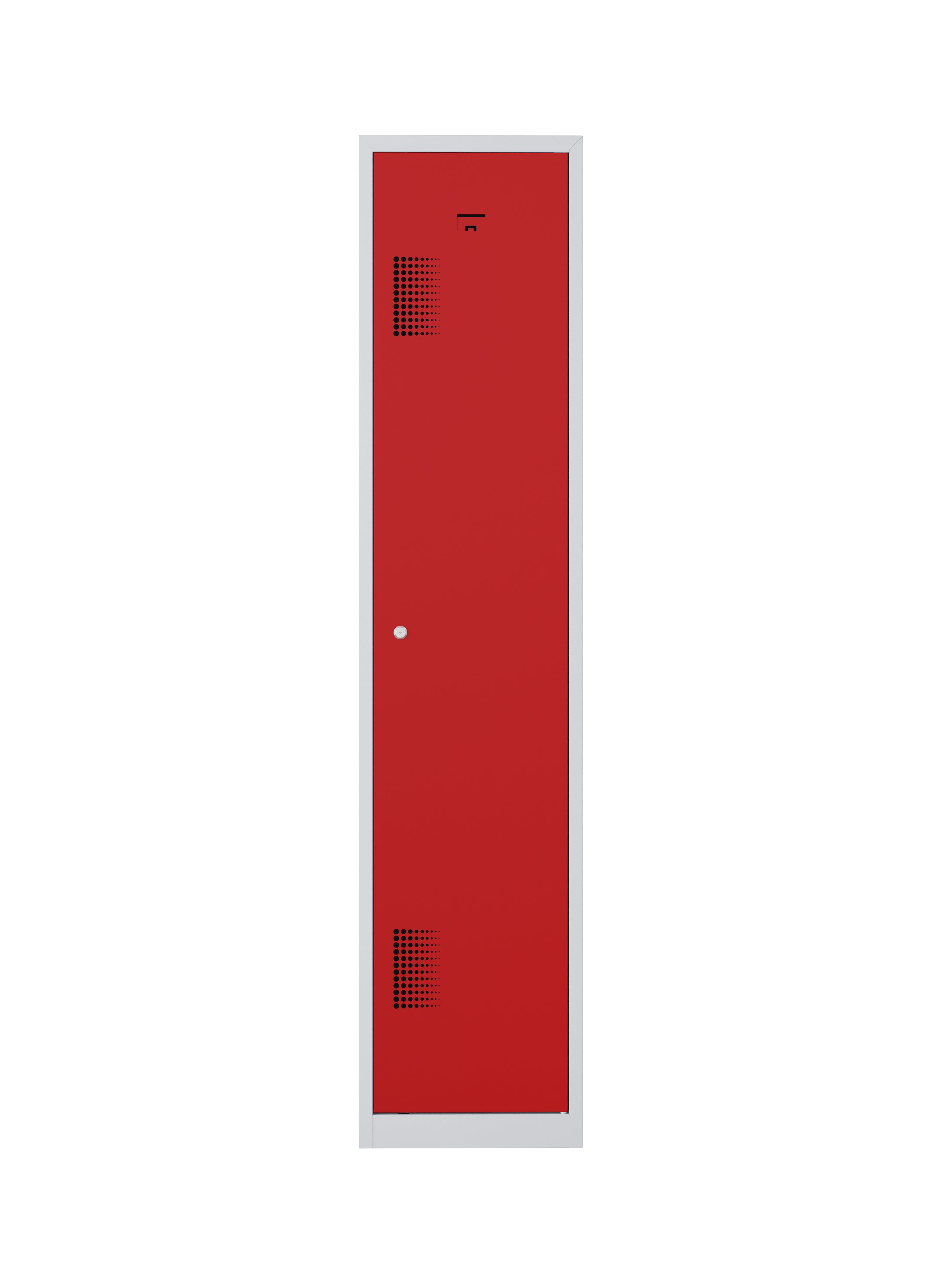 NHTD garderobekast 180-1.1 grijs/rood