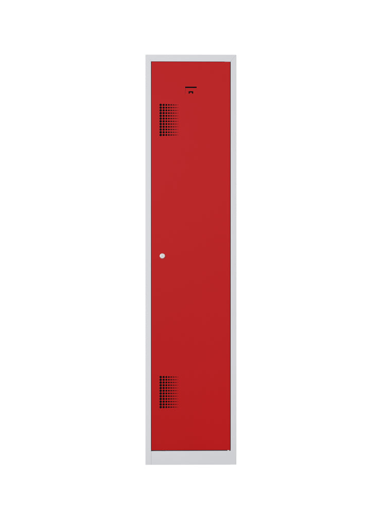 NHTD garderobekast 180-1.1 grijs/rood