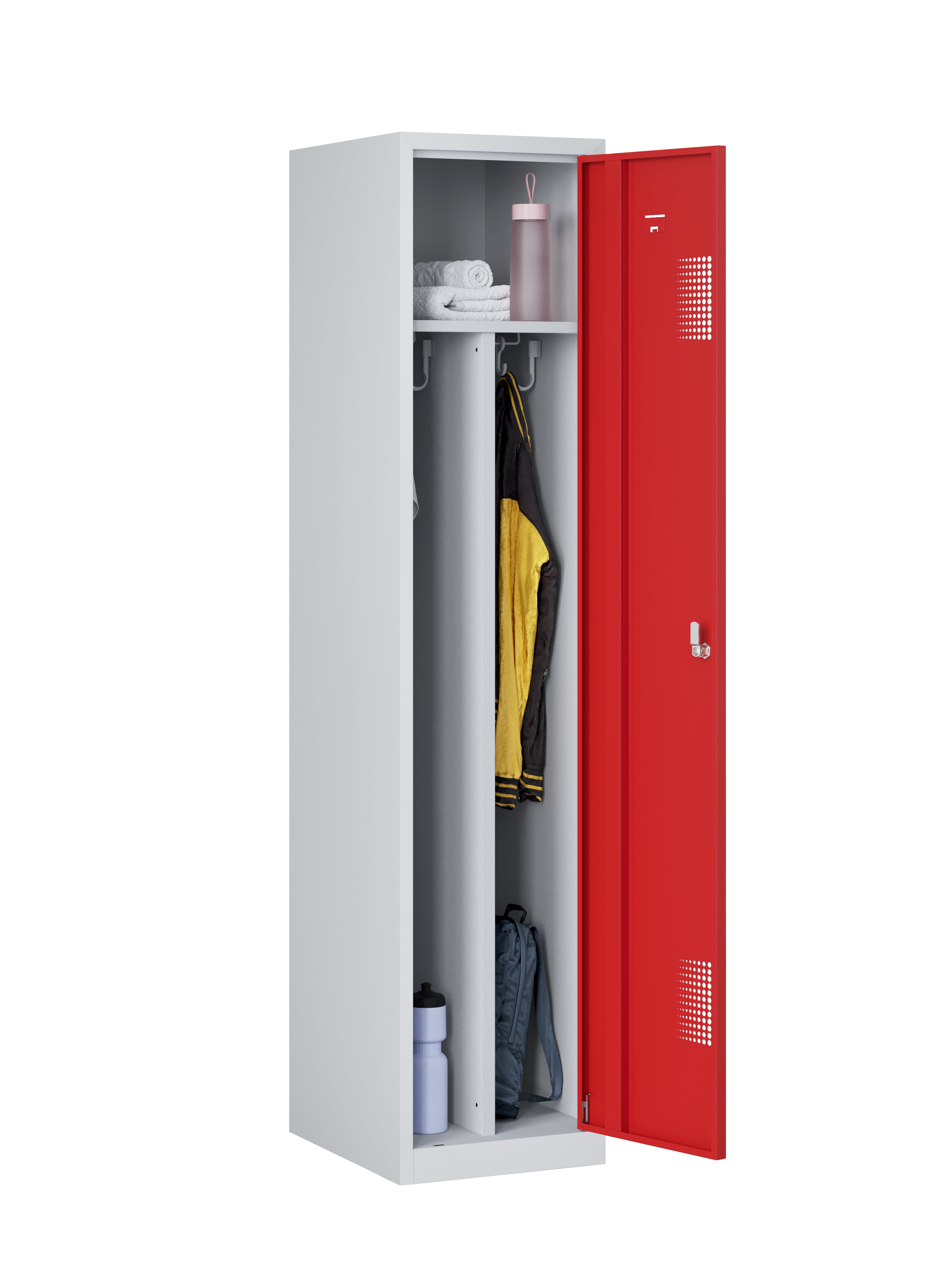 Rood/grijze NHTD garderobekast 180-1.1