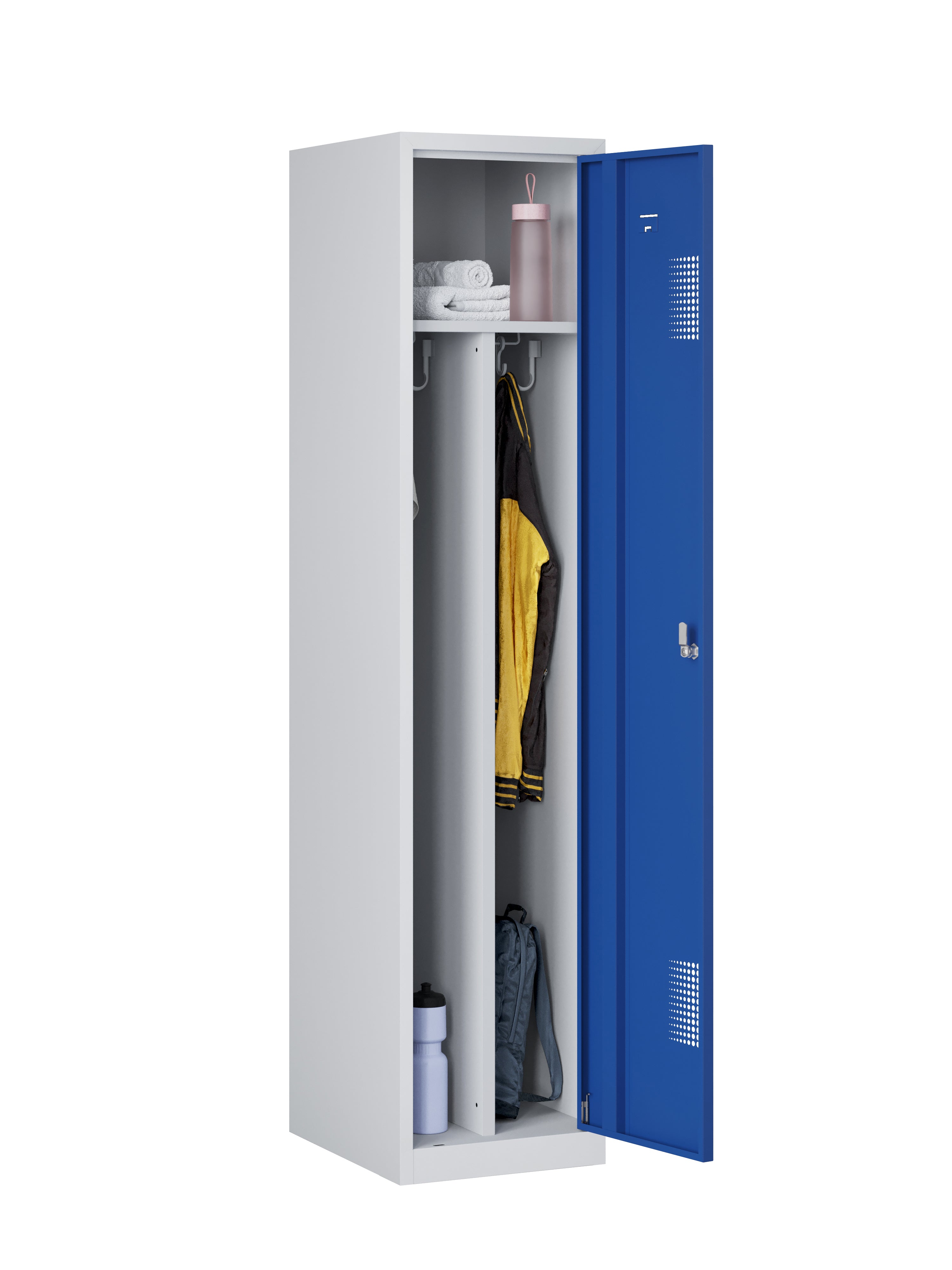 NHTD garderobekast 1.1 grijs/blauw