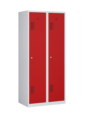 Garderobekast NHTD 180-2.2 grijs/rood