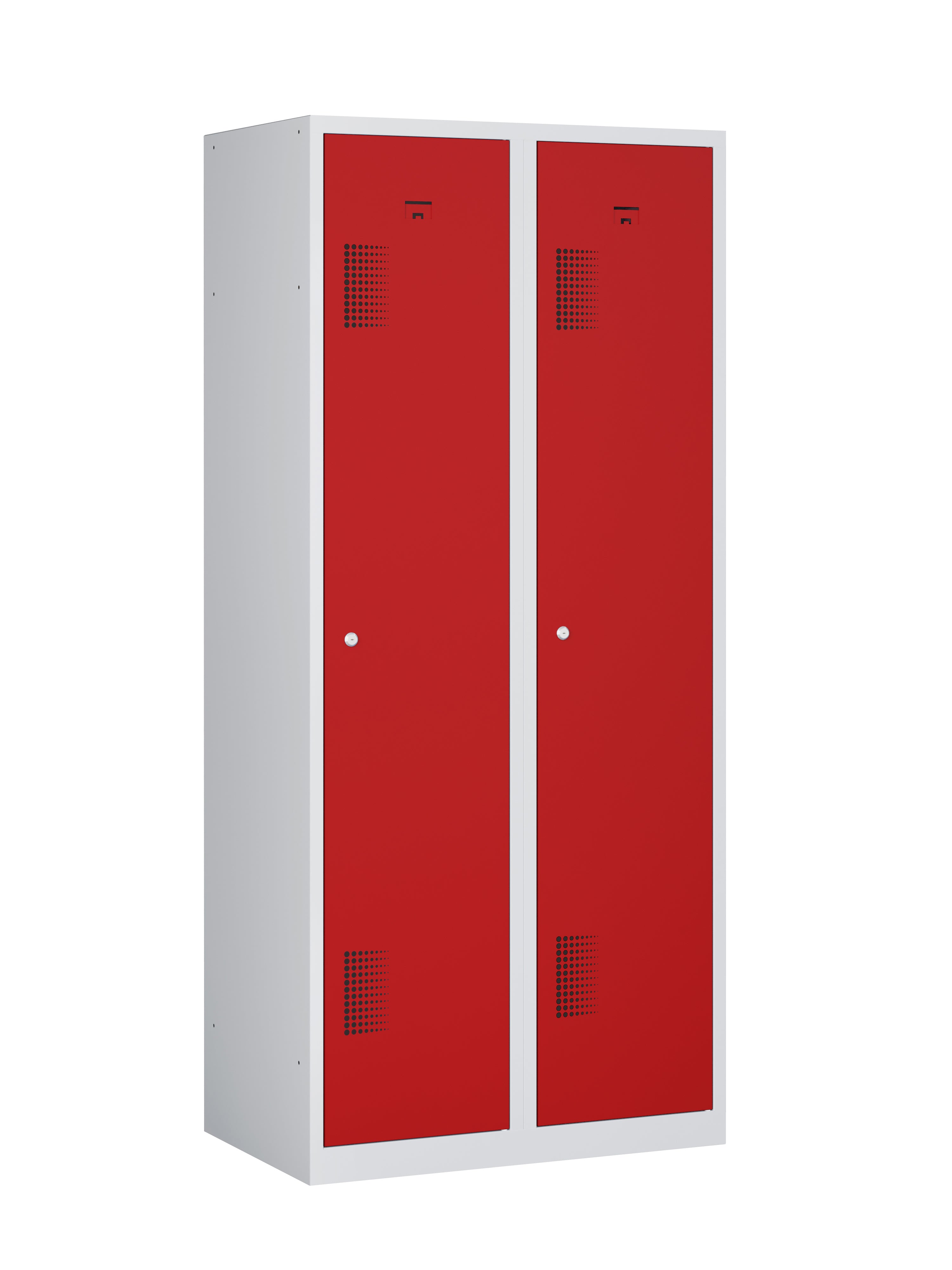 Garderobekast NHTD 180-2.2 grijs/rood