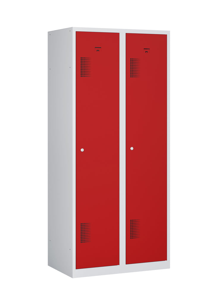 Garderobekast NHTD 180-2.2 grijs/rood
