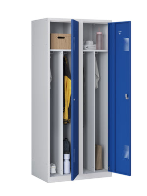 Garderobekast NHTD 180-2.2 met blauwe deuren