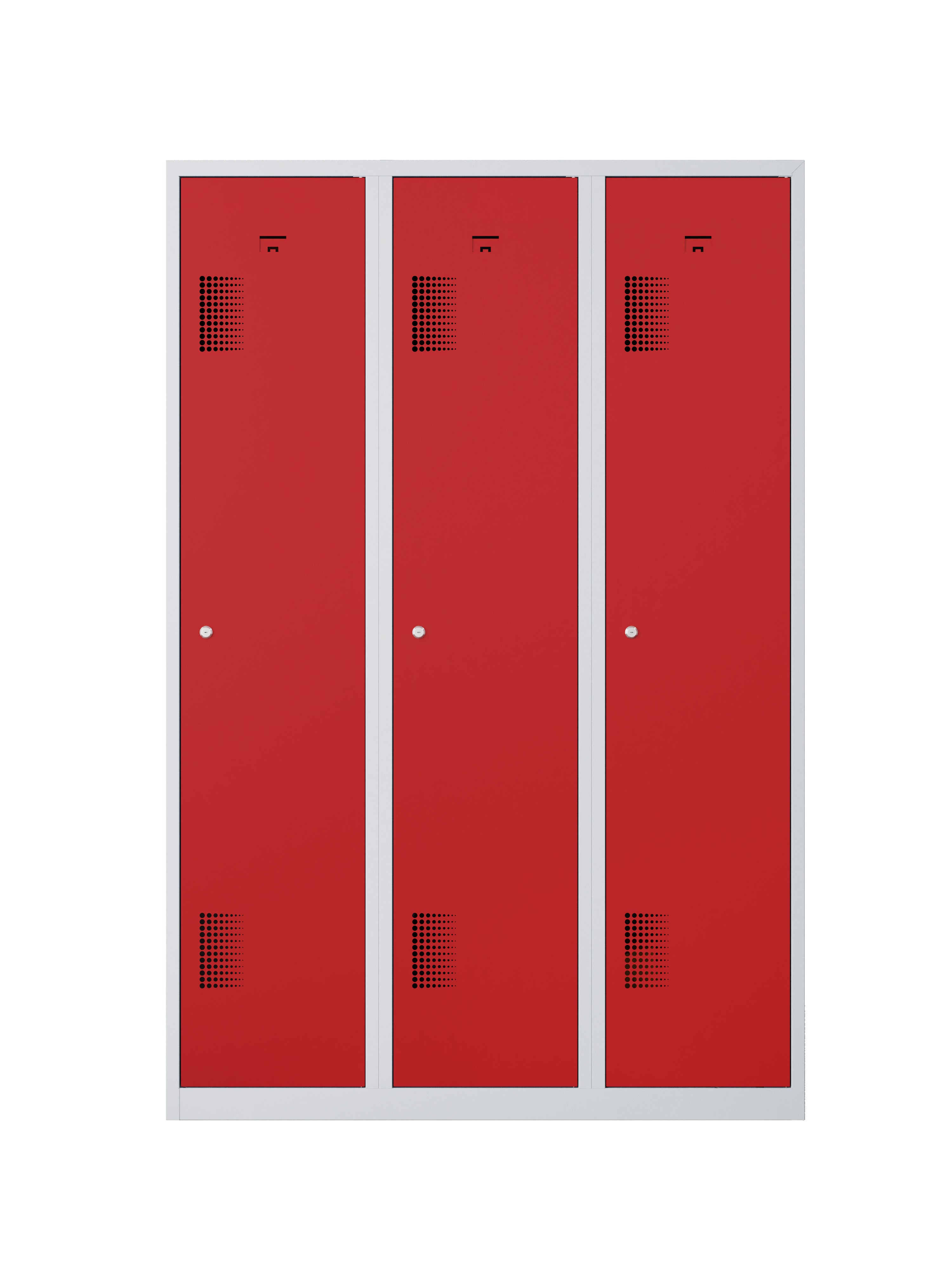 Garderobekast NHTD 180-3.3 grijs/rood