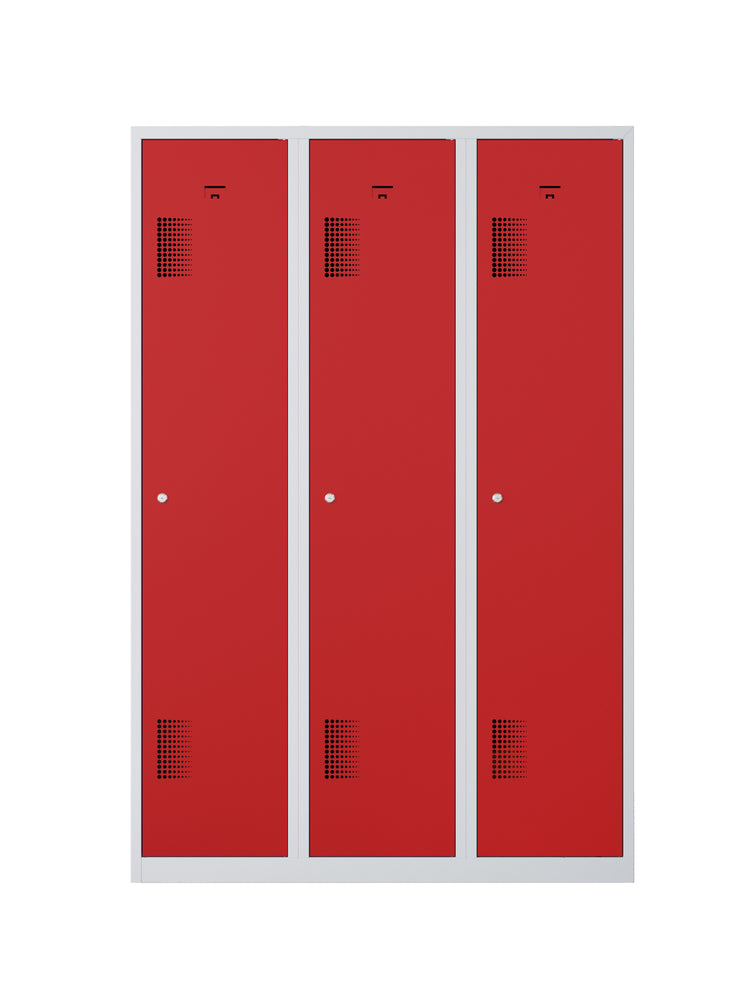 Garderobekast NHTD 180-3.3 grijs/rood