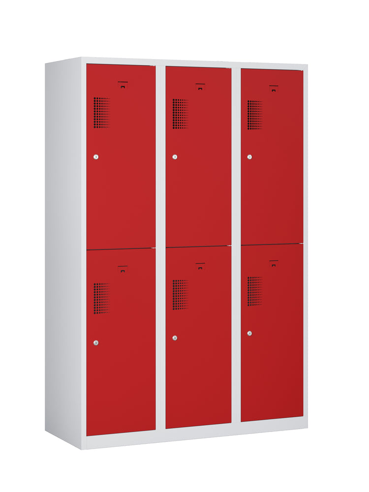 Garderobekast NHTD 3.6 grijs/rood