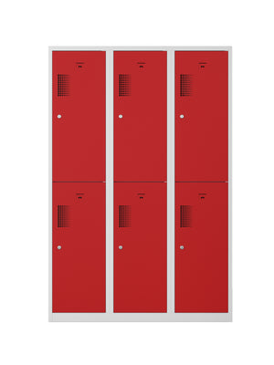 NHTD garderobekast 3.6 grijs/rood