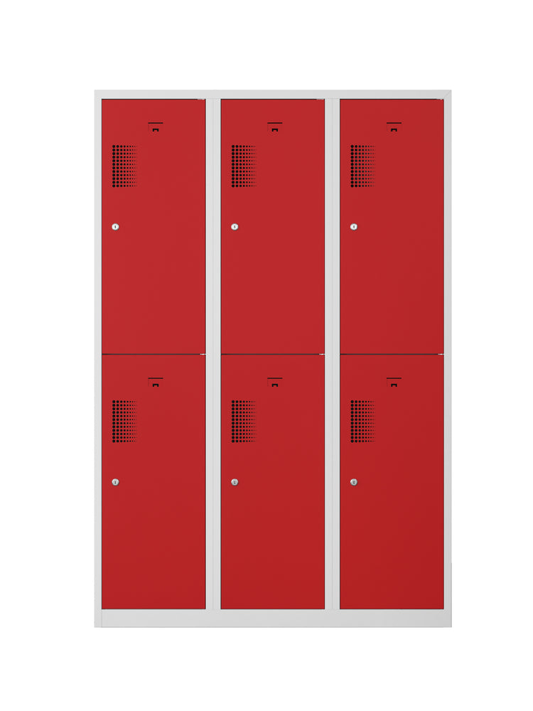 NHTD garderobekast 3.6 grijs/rood