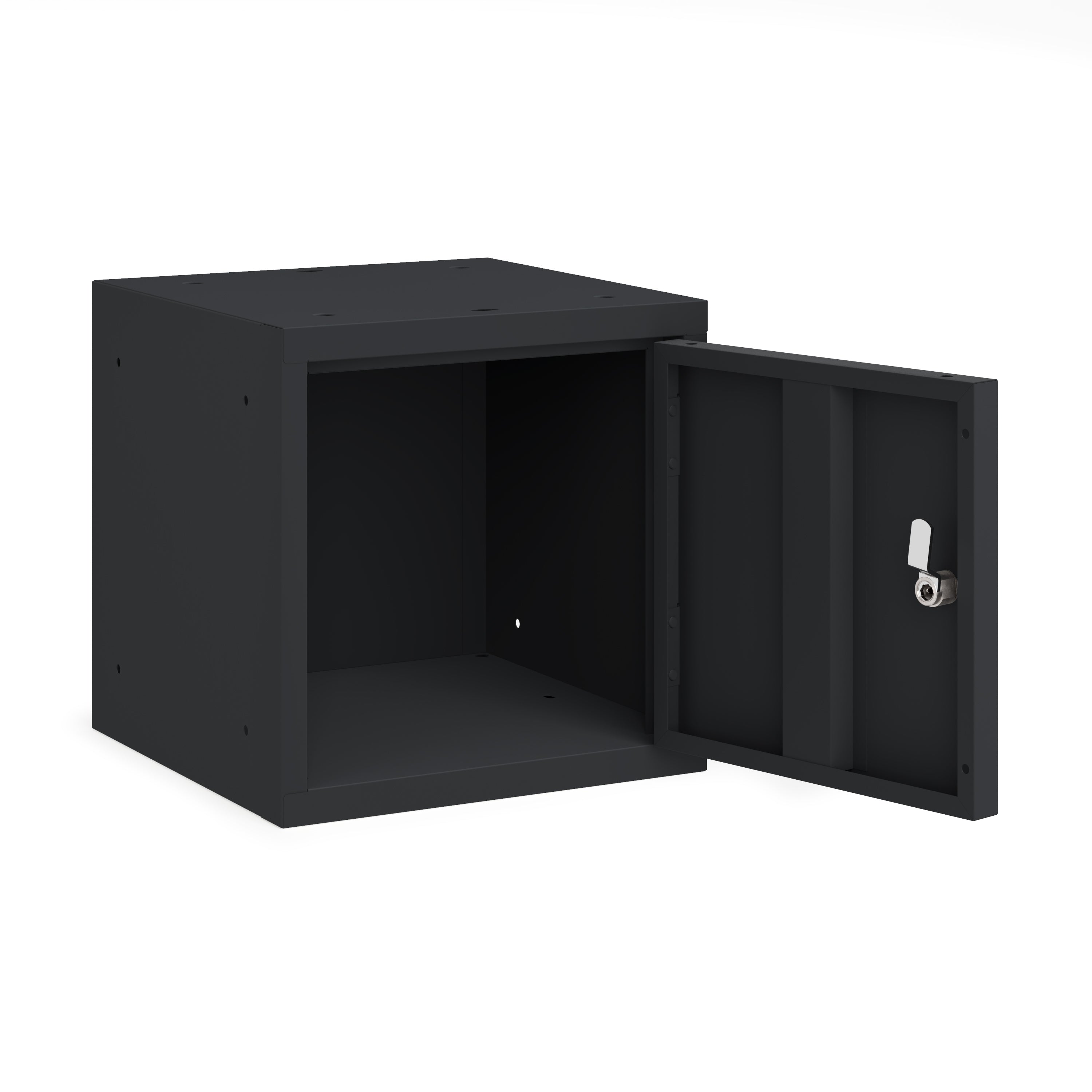 Darkline OKK locker in zwart/grijs met open deur