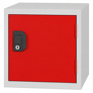 Cube locker grijs/rood 30cm