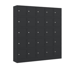 Lockerwand van gestapelde OKK lockers