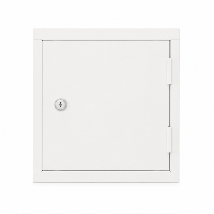 Cube locker vooraanzicht RAL9010D