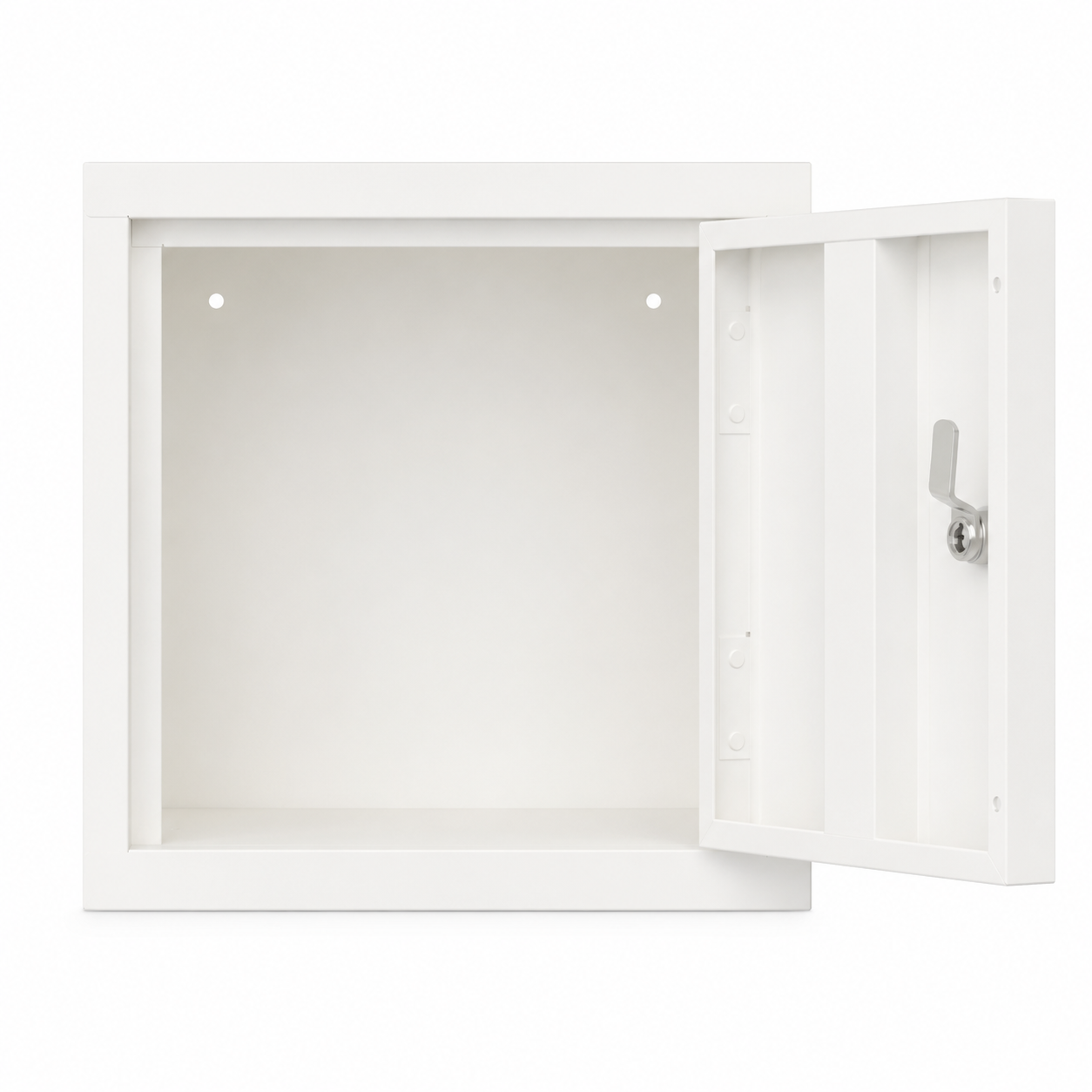 Open OKK locker wit met cilinderslot