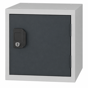 Cube locker grijs/antraciet cilinderslot