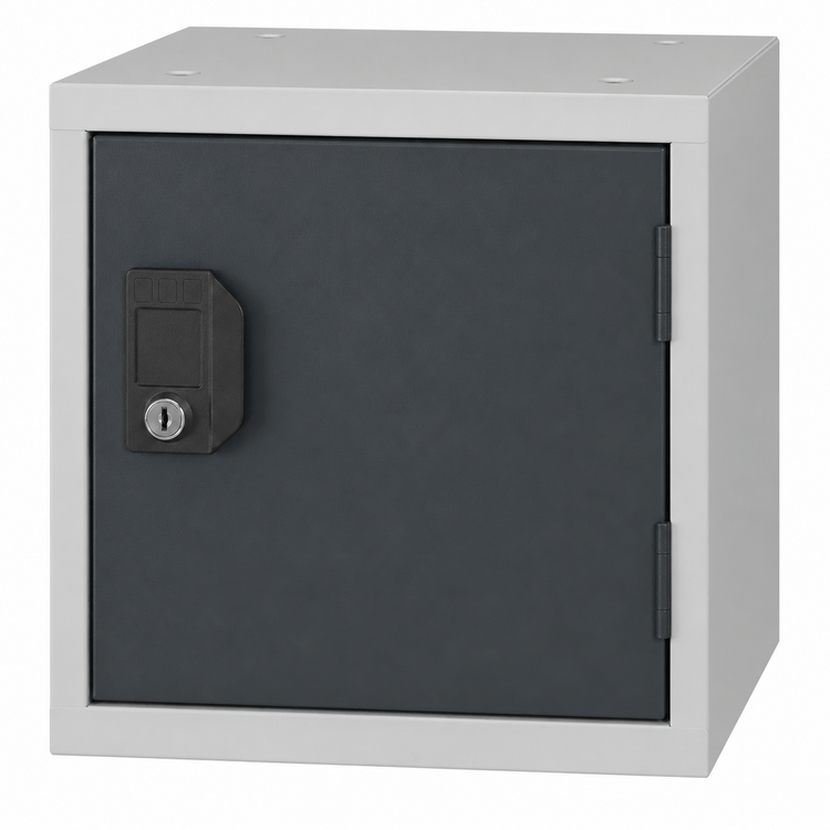 Cube locker grijs/antraciet cilinderslot