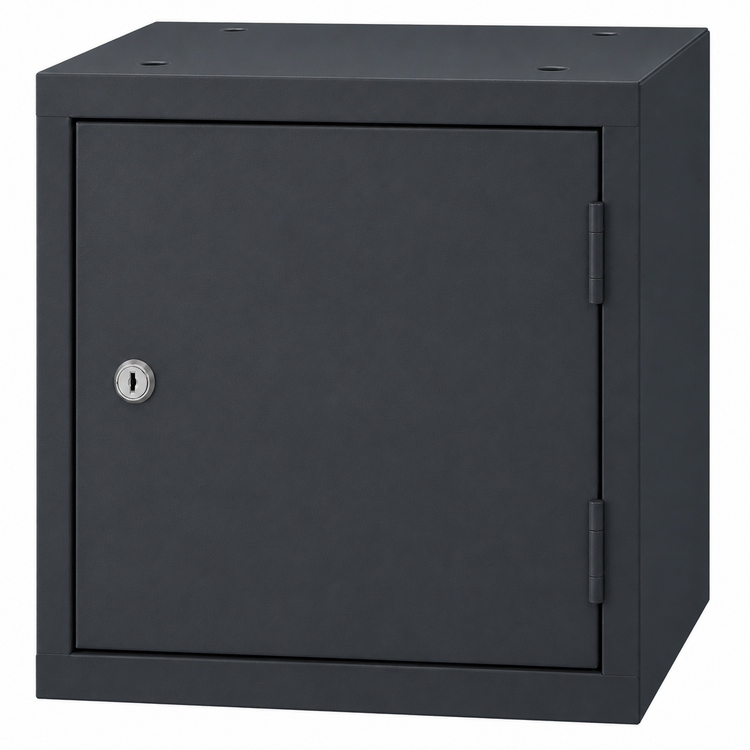 RAL7021 cube locker 